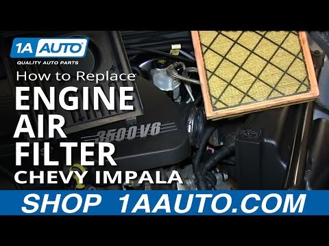 How To Install Replace Engine Air Filter 2006-2013 Chevy Impala V6
