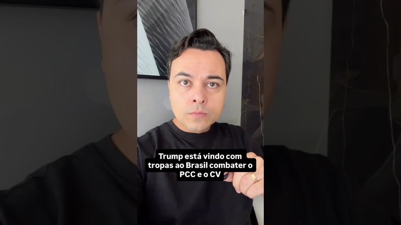 🚨Começou! O governo americano virá com tropas ao Brasil para combater o PCC e o CV.