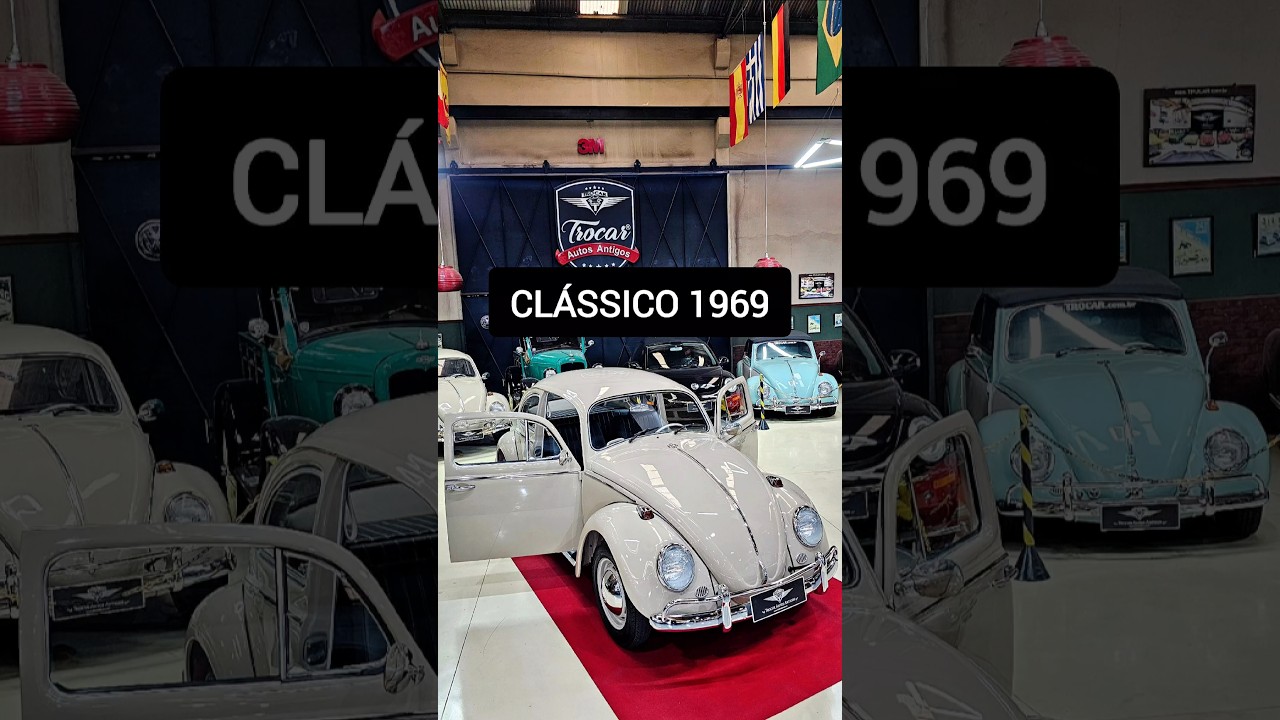 Fusca 1969 finalizado com todo o charme e a presença que um clássico merece. ❤️✨️🇧🇷