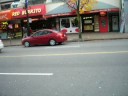 Walking on Robson from Jervis St in Vancouver, BC