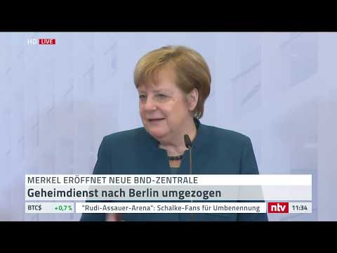 Bundeskanzlerin Merkel erffnet die neue BND-Zentrale i ...