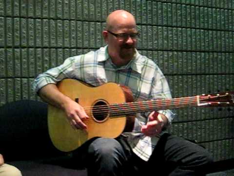 Testing a new Bourgeois at NAMM 2010