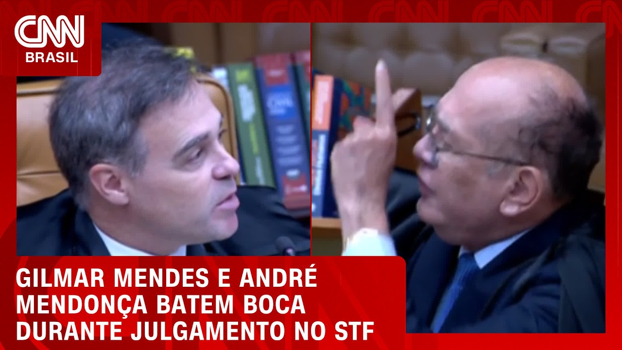 “Não aponte o dedo para mim”, diz Mendonça a Gilmar Mendes durante julgamento no STF  | LIVE CNN