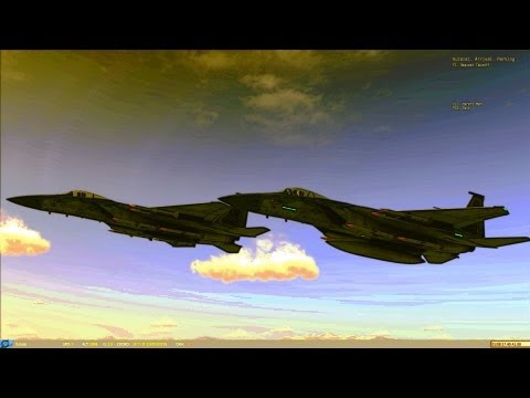 DCS World Lock On Flamming cliff 3 F-15C Start Up and Combat Basic Tutorial