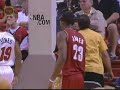 lebron dunks on damon jones lebron dunks on damon jones