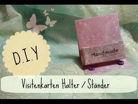 [Tutorial] DIY Visitenkarten Halter Ständer aus Papier basteln
