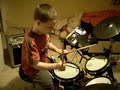 Lukas on drums