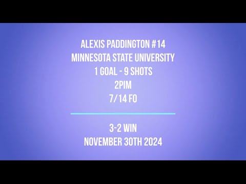 2024.11.30 Alexis Paddington #14 Shift by Shift vs Dartmouth