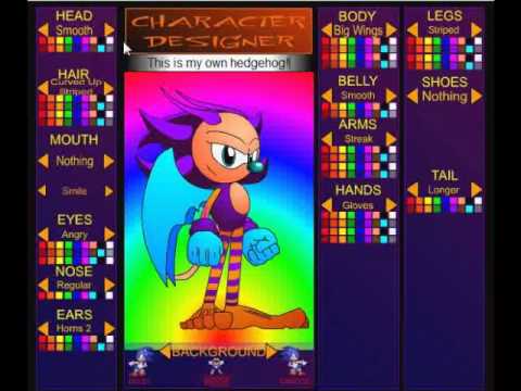 how to create your own sonic character