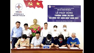 Điện lực TP Uông Bí: Phát động Chương trình thi đua “Gia đình tiết kiệm điện” năm 2022