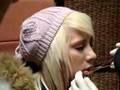 Tori getting her lip pierced