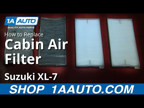 How To Install Change Cabin Dust Pollen Air Filter 2001-02 Suzuki XL-7