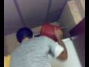 Toddy jogando balde de agua no luis Toddy jogando balde de agua no luis