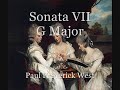 Sonata VII in G major - Paul Frederick West