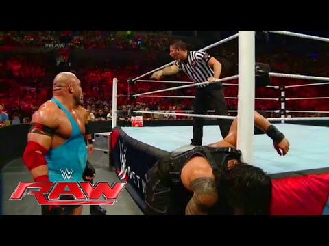 Roman reigns vs Ryback Match Raw 2017