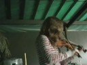 Anneloes playing the violin, Puszta Puszta