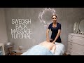 Basic Swedish Back Massage Techniques - Relaxing S