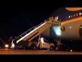 President Obama Boards Air Force One - America Forward! Tour