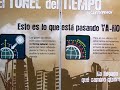 greenpeace lleva el túnel del tiempo a gijón
