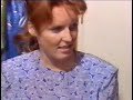 prince andrew and sarah ferguson before they married, larking about for the cameras. rather toughing to see them so loving and teasing each other.