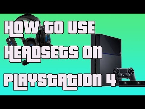 how to use ps4 headset