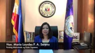 2013 Christmas Message of the Chief Justice of the Philippines