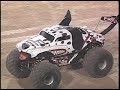 Advance Auto Parts Monster Jam visited UTEP Sun Bowl in El Paso, TX on January 8th, 2011. Check out Monster Mutt Dalmatian put on a spectacular performance for the crowd and fans! Monster Jam is the world's largest and most famous monster truck tour featuring the biggest names in monster trucks including Grave Digger®, Maximum Destruction®, Monster Mutt®, El Toro Loco®, Captain's Curse® and Blue Thunder®. Monster Jam performs to the delight of families with three elements to every show -- the pit party, racing, and freestyle. 125 tour stops and 325+ performances make up the Monster Jam tour that also features a large consumer products division and retail presence. Two world champions are crowned each year at the Monster Jam World Finals in Las Vegas -- the racing world champion and the freestyle world champion. Monster Jam can be seen on SPEED Channel. Monster Jam® is the hottest edge-of-your-seat, live motor sports property on the planet and largest touring family show in North America! These stadium and arena events blow the roof off traditional motor sports racing, as 1500 HP monster trucks fly 30 feet in the air, flattening anything in their path. Monster Jam® events are an electrified, entertaining atmosphere with a variety of specialty acts and events. Visit us on the web at www.MonsterJam.com. Become a fan of us on Facebook: www.facebook.com/MJOnline Follow us on Twitter: www.twitter.com/MonsterJam