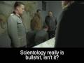 The cult of Scientology delivers bad news to Hitler.