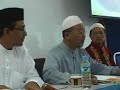 bahagian pertama penyampaian ceramah oleh tuan hj. muhammad nicholas sylvester sebagai panelist ketiga dalam forum bertajuk 
