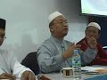 bahagian pertama penyampaian ceramah oleh tuan hj. muhammad nicholas sylvester sebagai panelist ketiga dalam forum bertajuk 