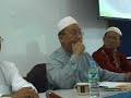 bahagian pertama penyampaian ceramah oleh tuan hj. muhammad nicholas sylvester sebagai panelist ketiga dalam forum bertajuk 