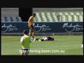 Aussie Rules player knocks out teammate in practice session Aussie Rules player knocks out teammate in practice session