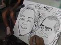 Caricature of Jill & Mike by Sam Klemke ultimessence.com