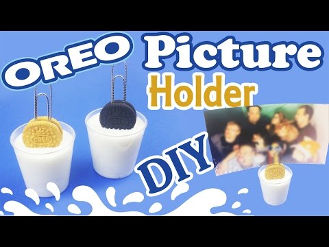 DIY MINIATURE OREO & MILK PICTURE HOLDER 