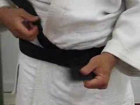 how to tie belt knot