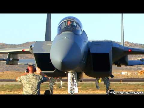 2012 Reno Air Races - F-15 Eagles Arrive (Wednsday)