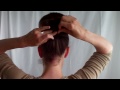 HOTD Dirty hair updo Scarf & retro bouffant bun hairstyle tutorial - Vinatgious