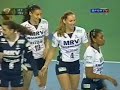 Jogo da Superliga 2002/2003 - Minas 3 x 1 Rexona.Créditos: www.inside-volley.com