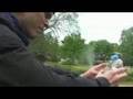 Ville Valo promoting Plup water-bottle