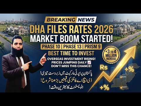 DHA Files Rates Today | Phase 10, 13 & DHA Quetta Updates | Is Pakistan Real Estate Booming?