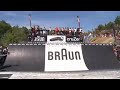 daniel dhers, mark webb and alistair whitton at the braun cruzer tour at fise. crazy bmx riding.