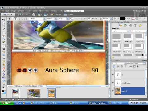 how to make ur own pokemon card