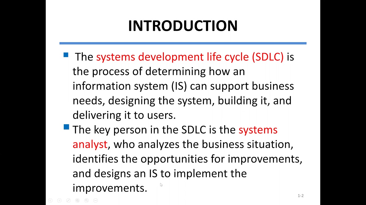 System Analysis and Design Lecture 1 Part 1