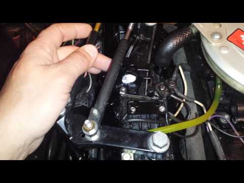 how to adjust o.m.c. shift cable