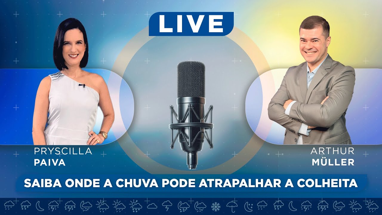 Saiba onde a chuva pode atrapalhar a colheita