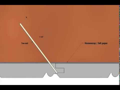 how to fasten soffit