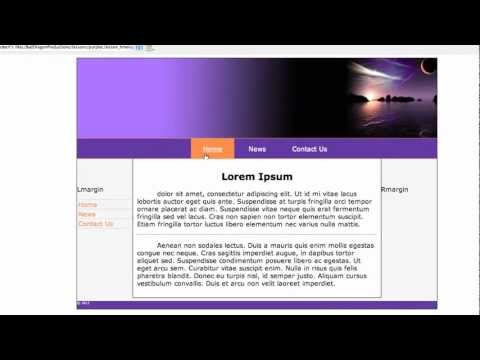 how to create menu in html