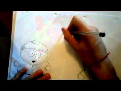 how to draw south park