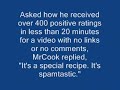 YOUTUBE SPAM NEWS: MrCook Cooks Up SPAM YOUTUBE SPAM NEWS: MrCook Cooks Up SPAM