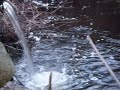 water pouring into a stream water pouring into a stream